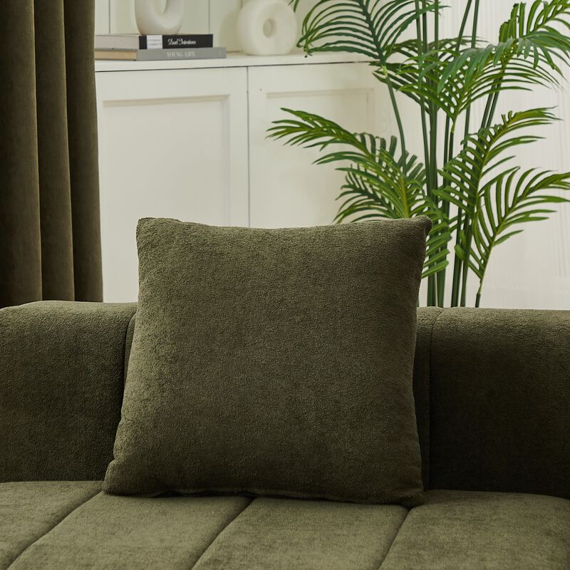 Figkos Morden Chenille curved sectional sofa image number 6
