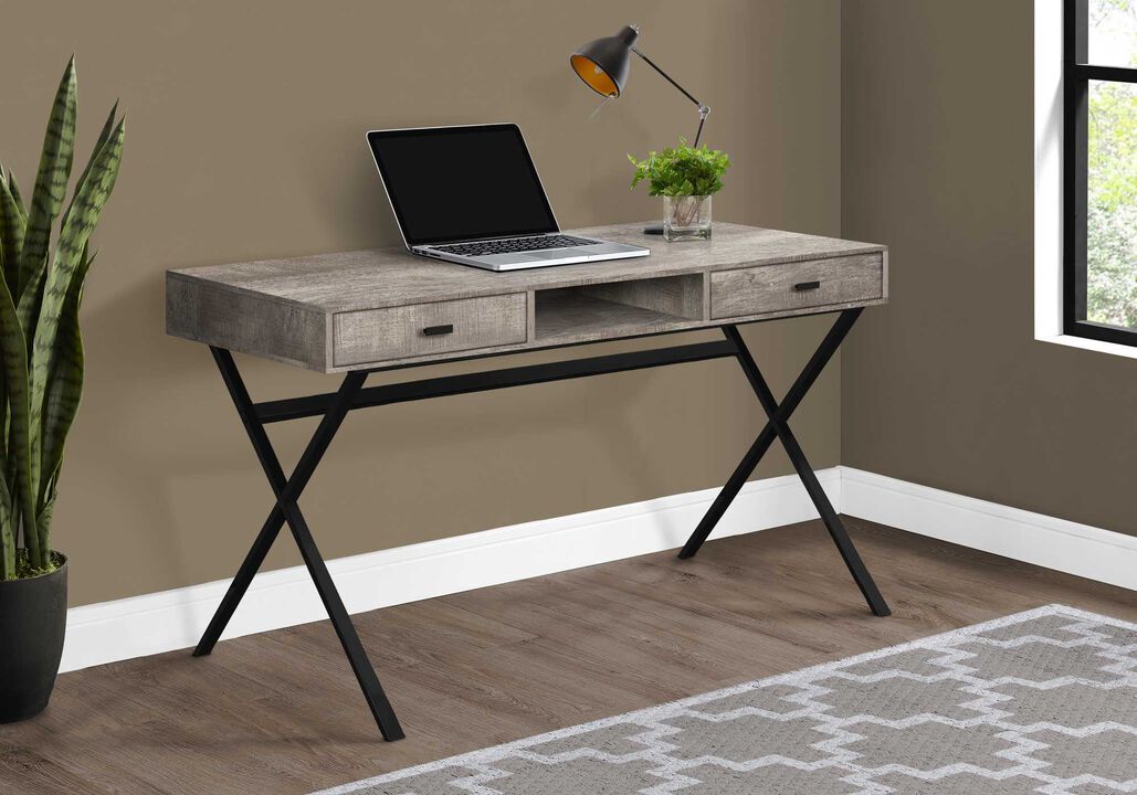 Wooden Computer Desk with Dual Storage Drawers &ndash; Study & Office Table