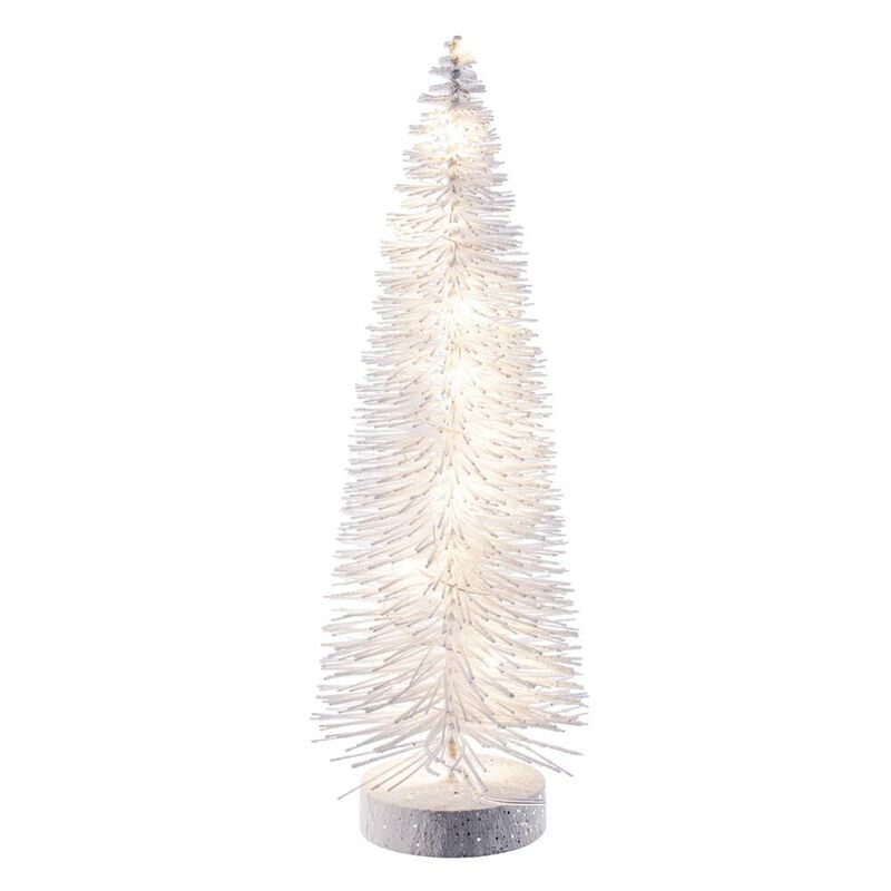 White Bottle Brush Clear Lts image number 2