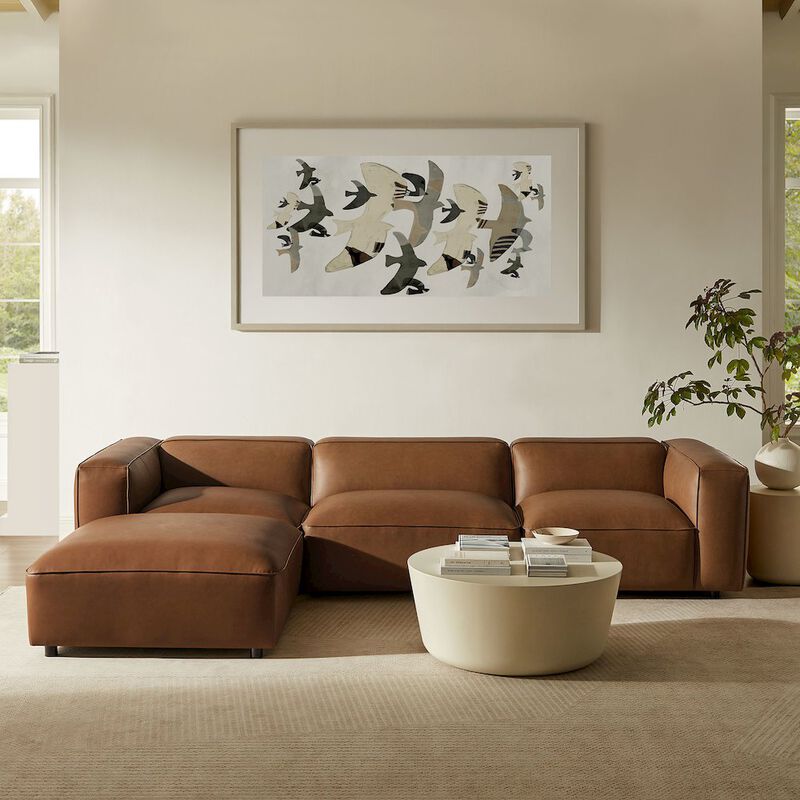 Auren 4-Piece Vegan Leather Modular Sofa Set image number 7