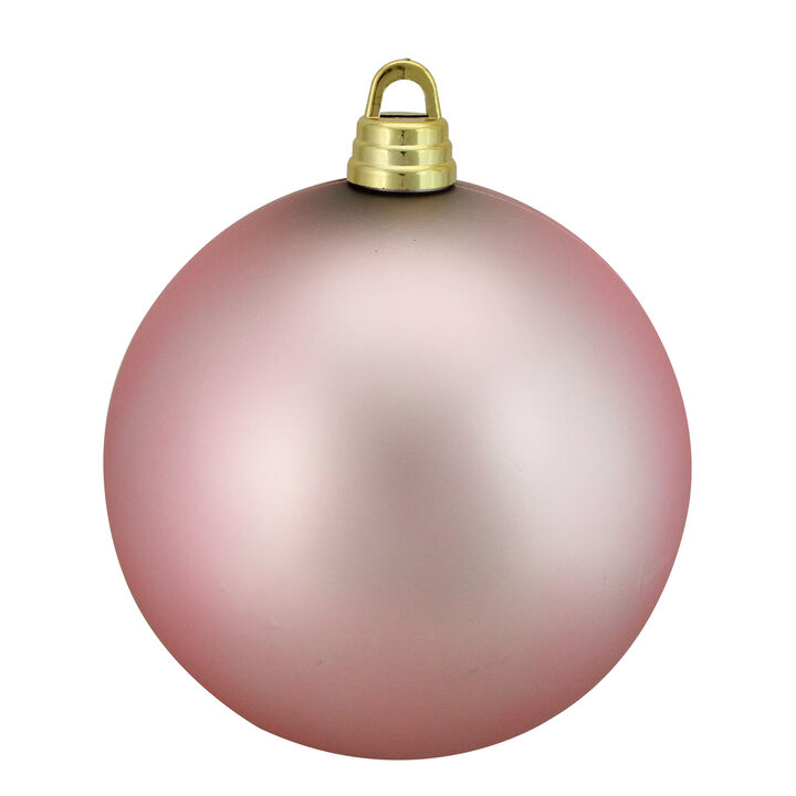 Bubblegum Pink Matte Shatterproof Christmas Ball Ornament 12" (300mm)