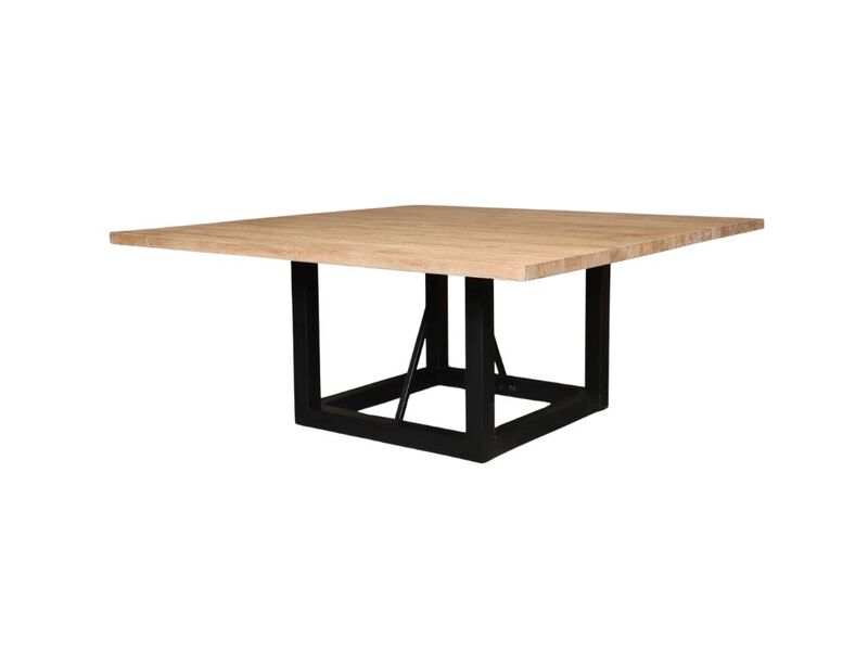 Logan 60 Square Dining Table In Natural Finish