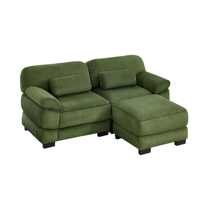 Rongir 2-Seater Sofa with Ottoman image number 0