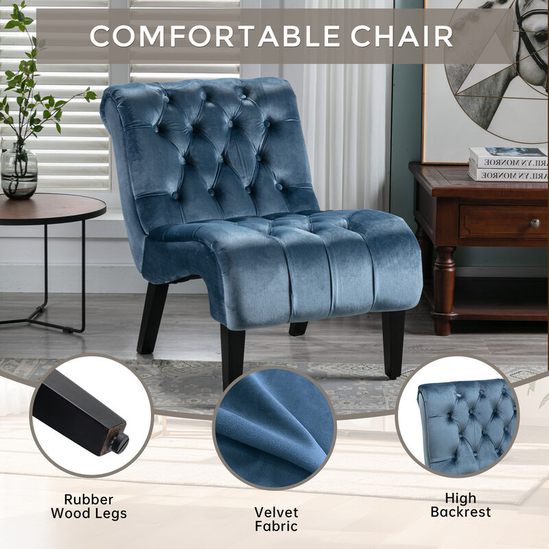 Mulpgo Velvet Accent Chair image number 2
