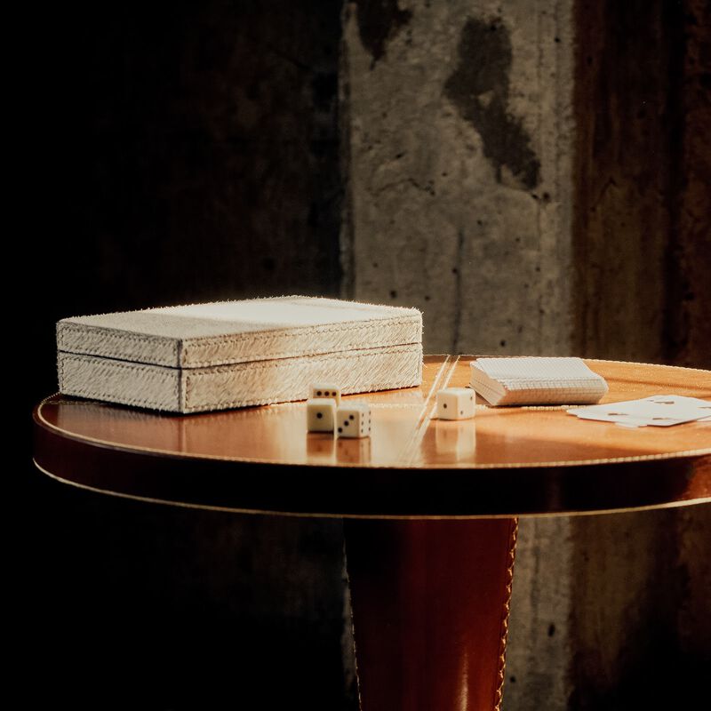 Andres Hair on Hide Playing Card Set