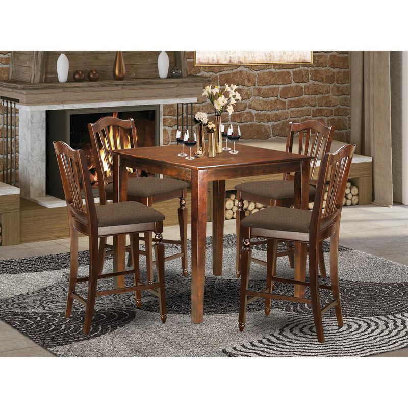 5 PC counter height set-pub Table and 4 Kitchen Chairs.