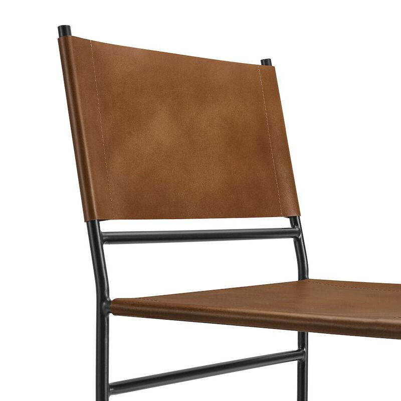 Thatcher Leather and Metal Dining Chair image number 6