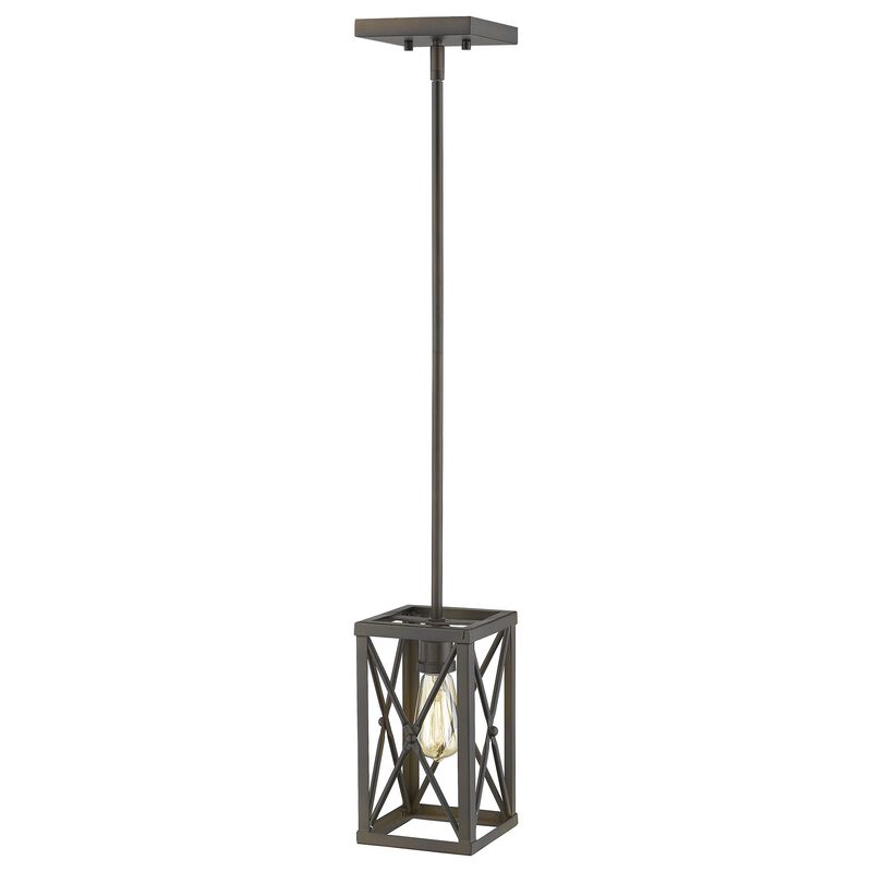 Hivvago Bronze Metal Geometric Mini Pendant Hanging Light