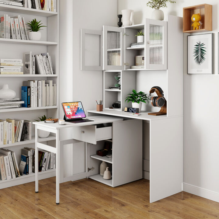 Tofrop Computer Desk with  Bookshelf