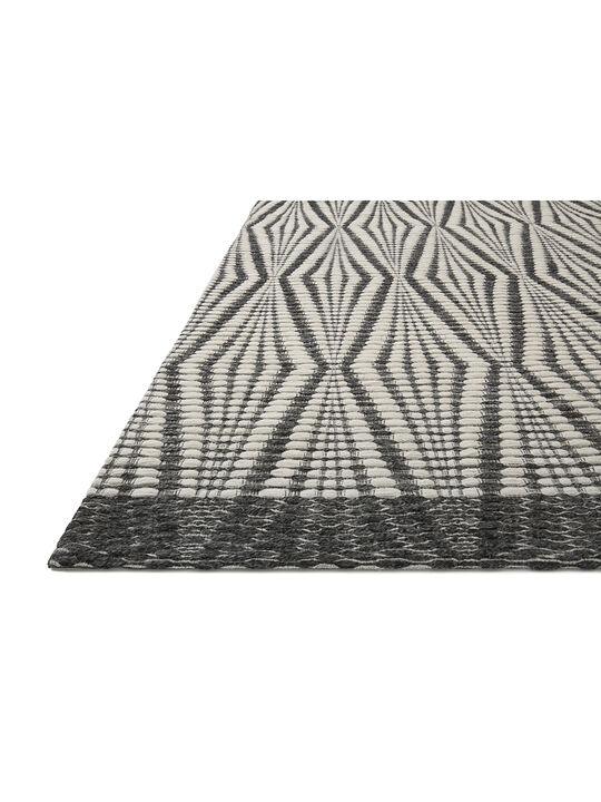 Kenzie KNZ01 Ivory/Charcoal 5' x 7'6" Rug