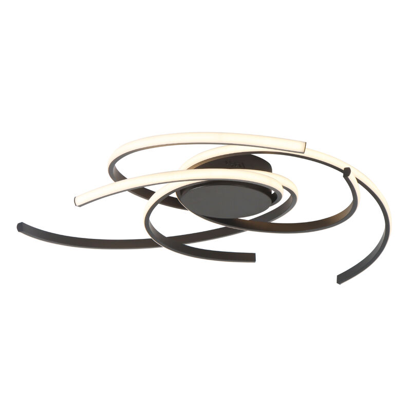 Modern LED Semi Flush Mount with Remote Control image number 0