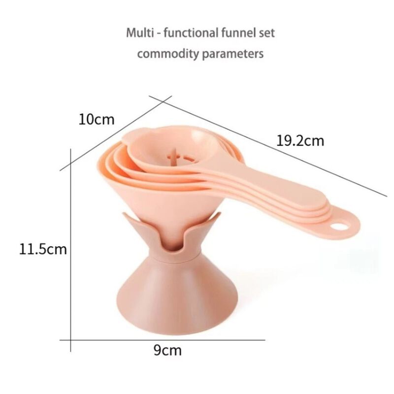6-in-1 Reusable Kitchen Funnel Set image number 3