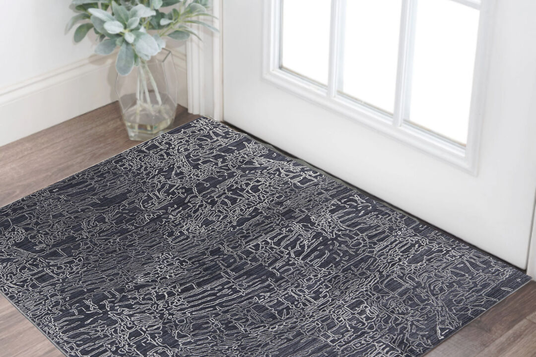HomeRoots Abstract Hand Woven Area Rug