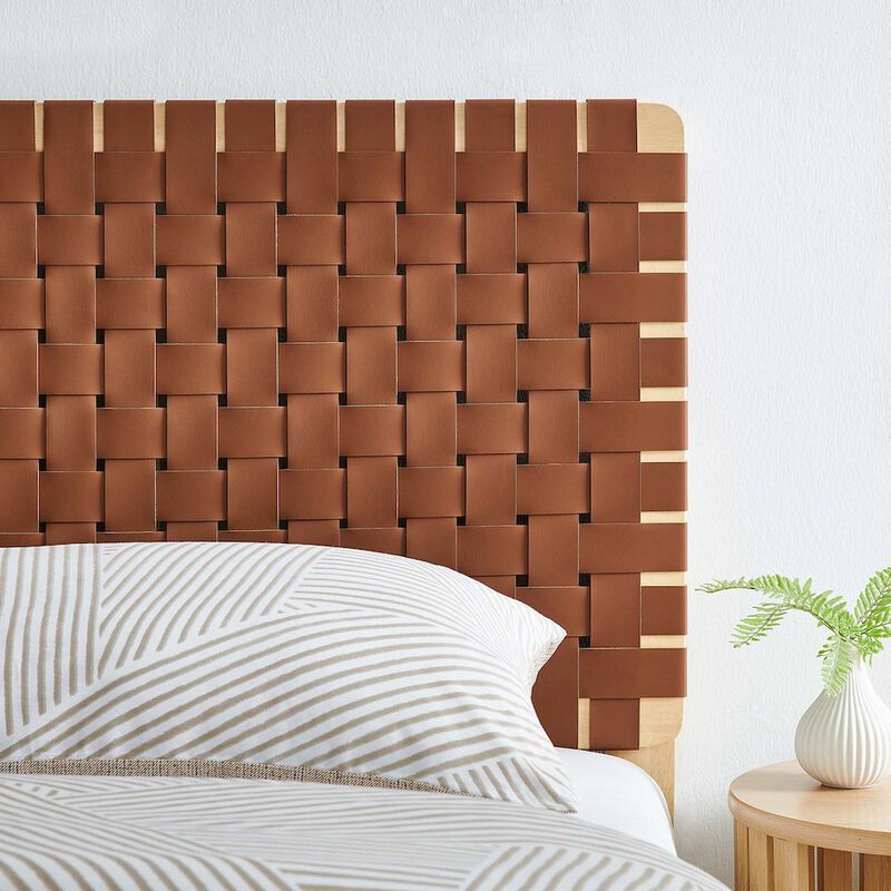 Sparta Weave Vegan Leather Twin Headboard image number 8