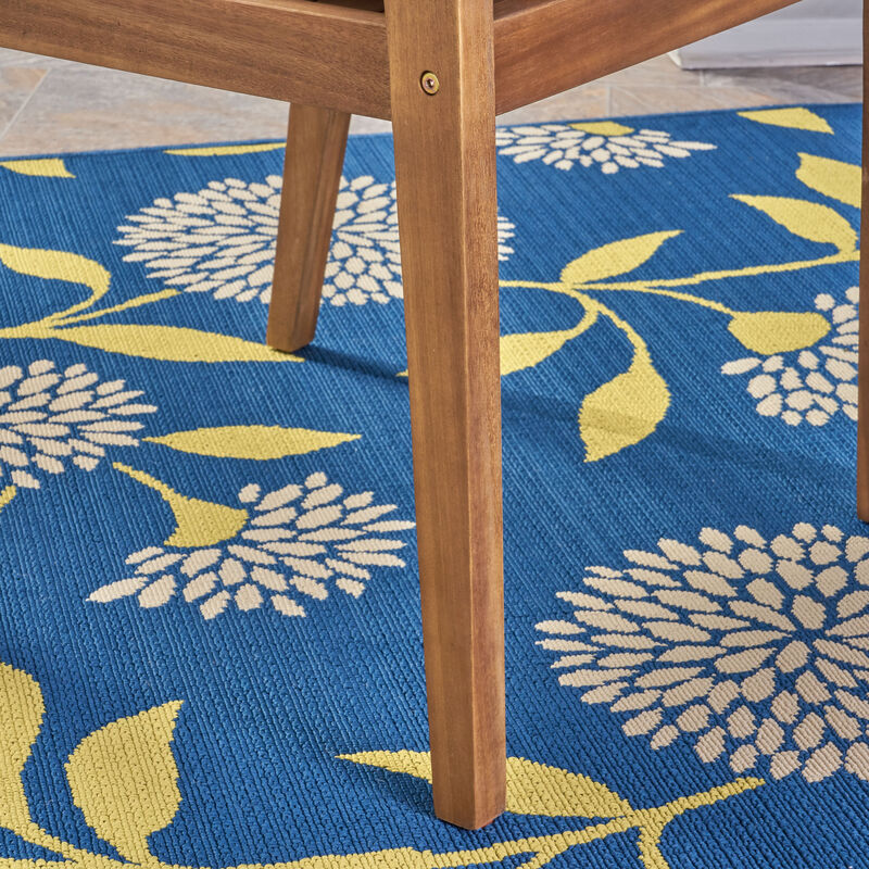 Merax 2PCS Acacia Wood Outdoor Dining Set for Backyard, Poolside