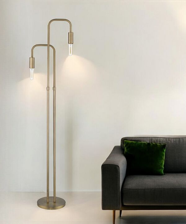 Hivvago 63" Two Light Torchiere Floor Lamp