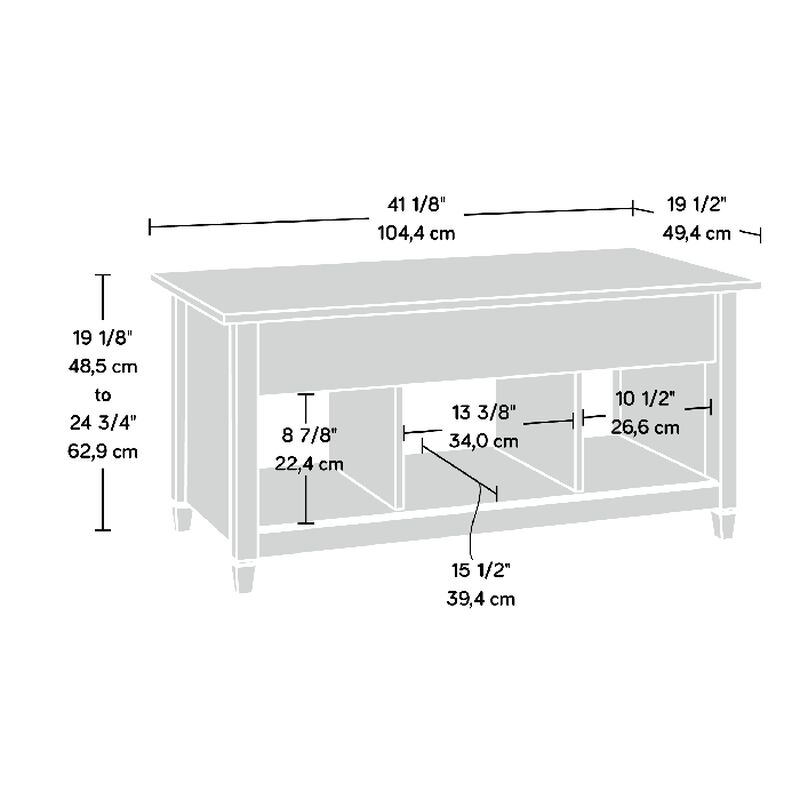 Edge Water Lift Top Table
