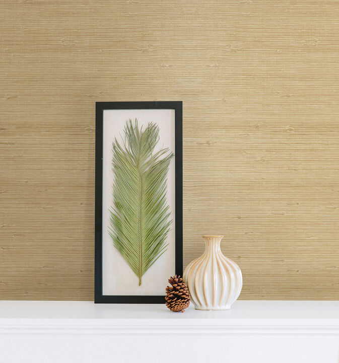 Kostya Cream Grasscloth Wallpaper