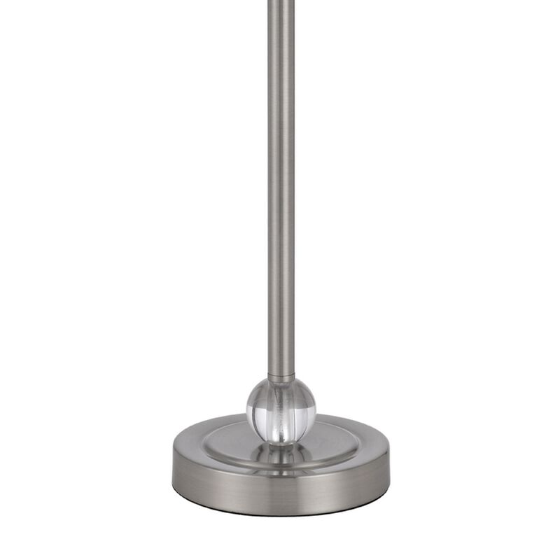 Tika Table Lamp Set of 2, Crystal Rings and Brushed Steel, Fabric Shade image number 6