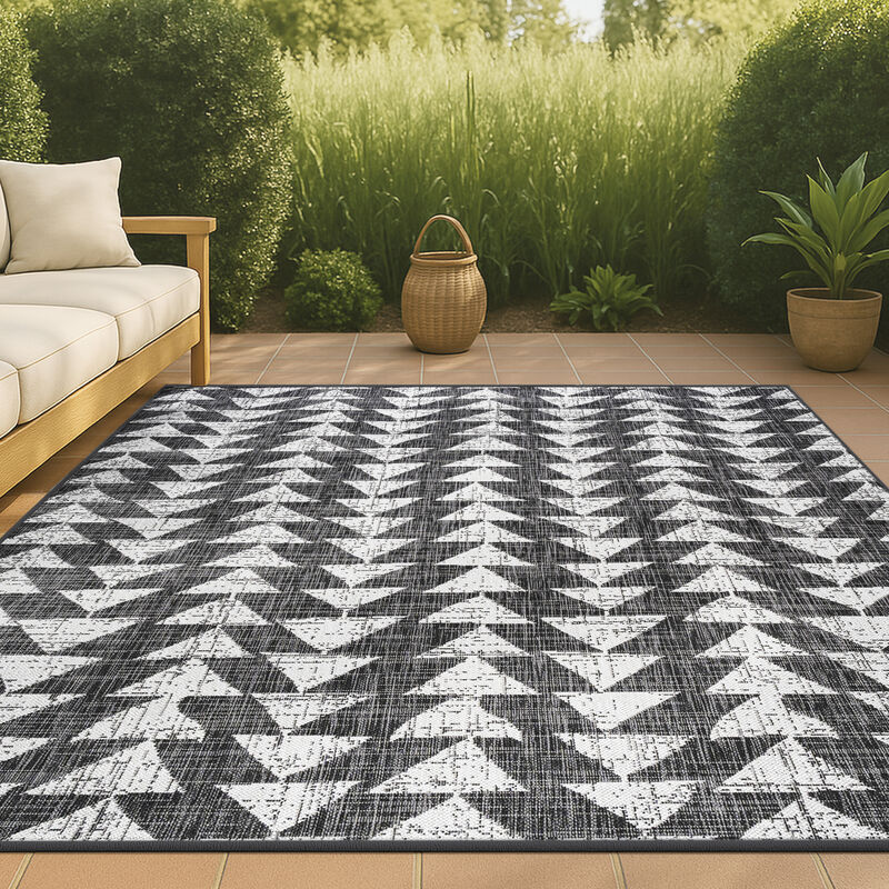 andratx Modern Tribal Geometric Indoor/Outdoor Area Rug