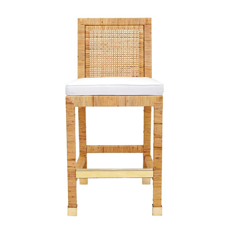 Casafoyer Amara Rattan Performance Fabric Counter Stool image number 4