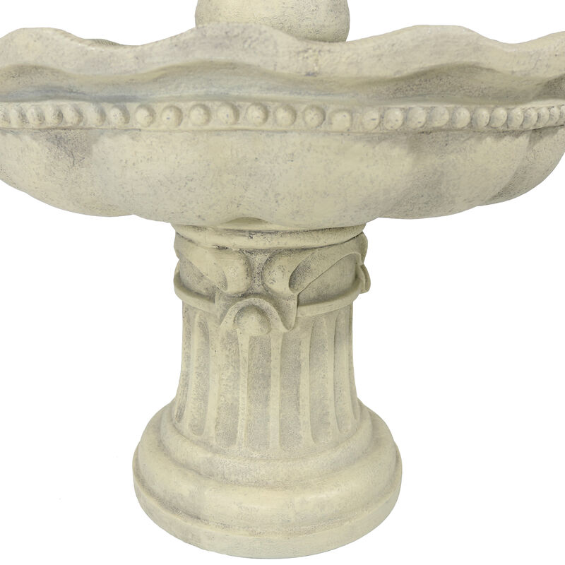 Sunnydaze Pineapple Fiberglass Outdoor 3-Tier Water Fountain