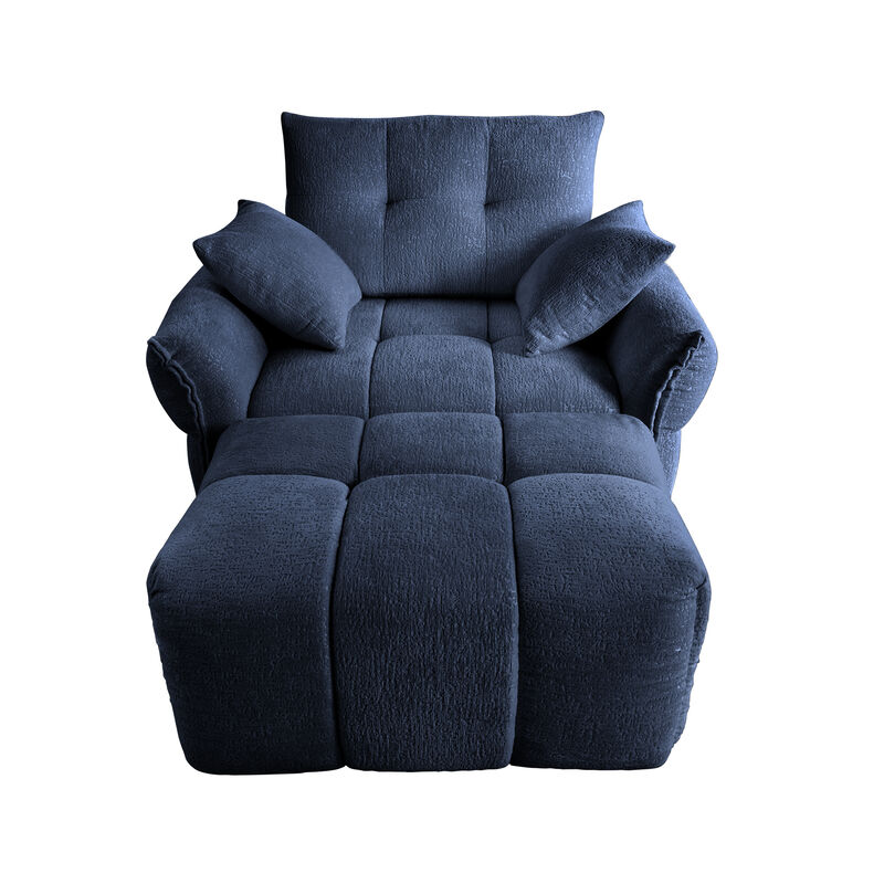 Merax Single Sofa Chair with 1 Ottoman