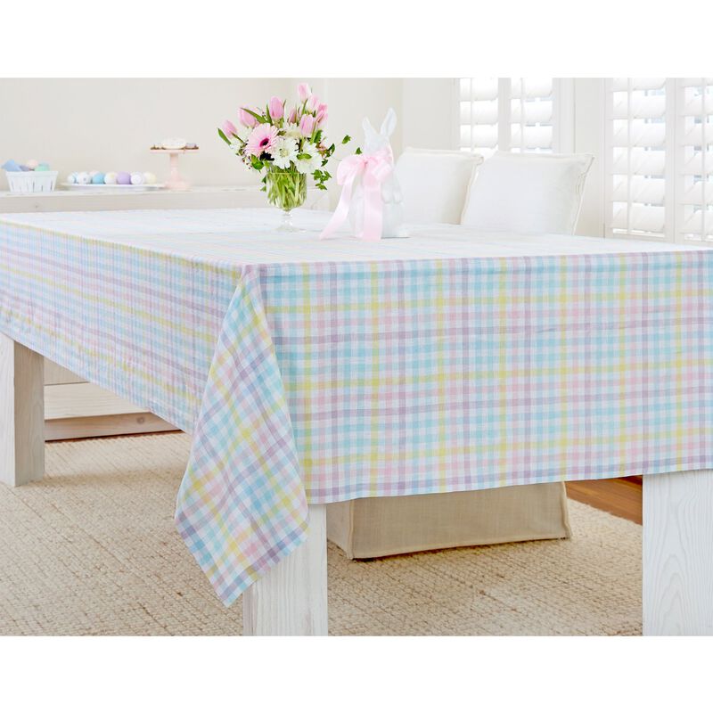 Christmas Linen Tablecloth - Gingham Check, Solino Home