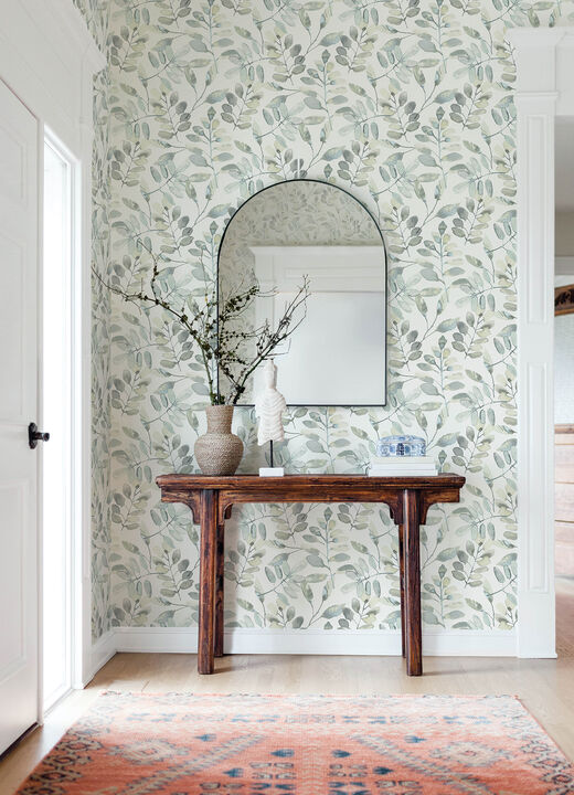 Pinnate Grey Leaves Wallpaper