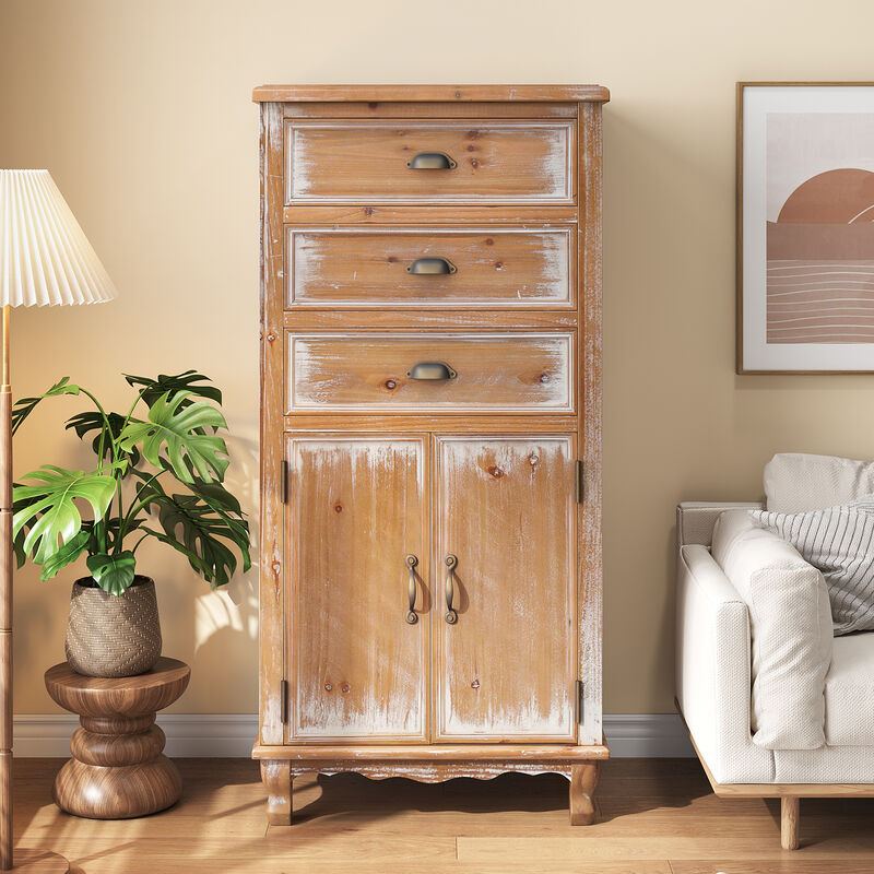 Gekske Wooden Storage Cabinet image number 1