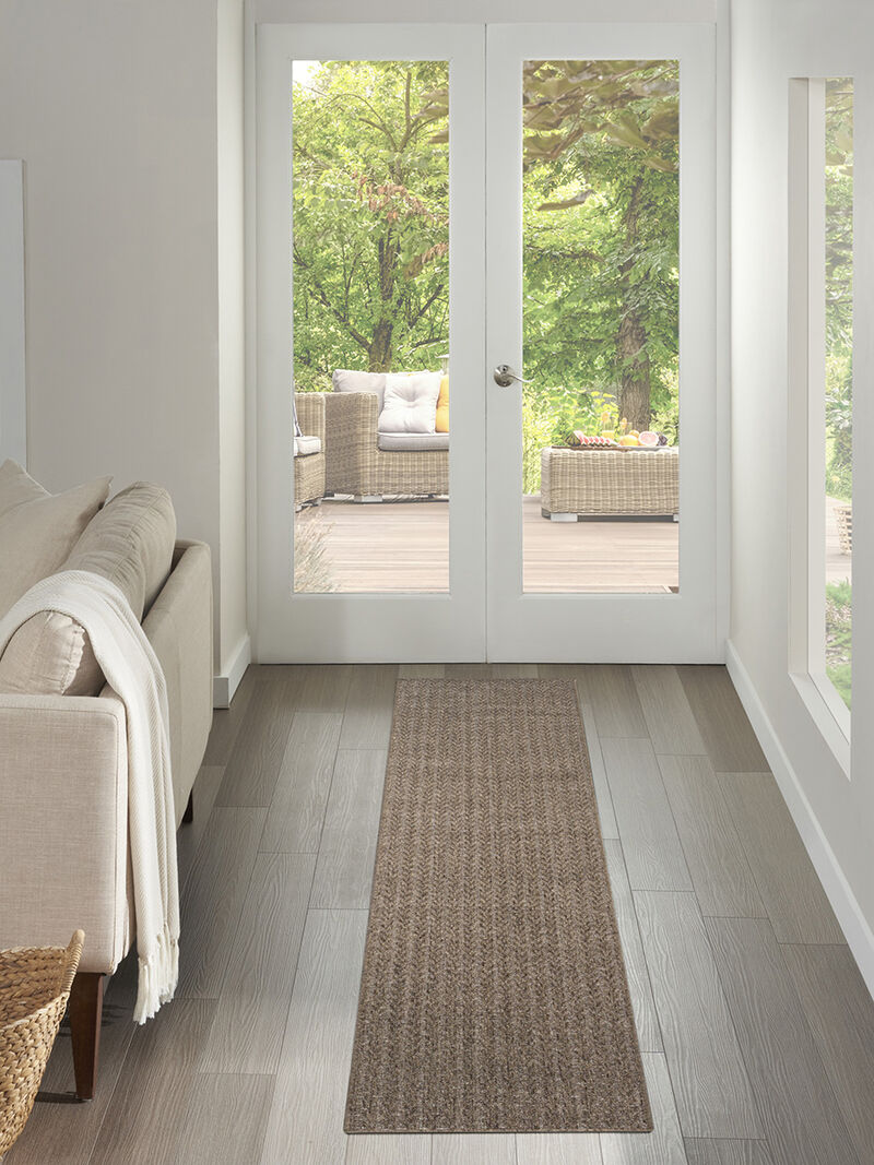 Tulum TLM02 Brown 2'2" x 8' Rug