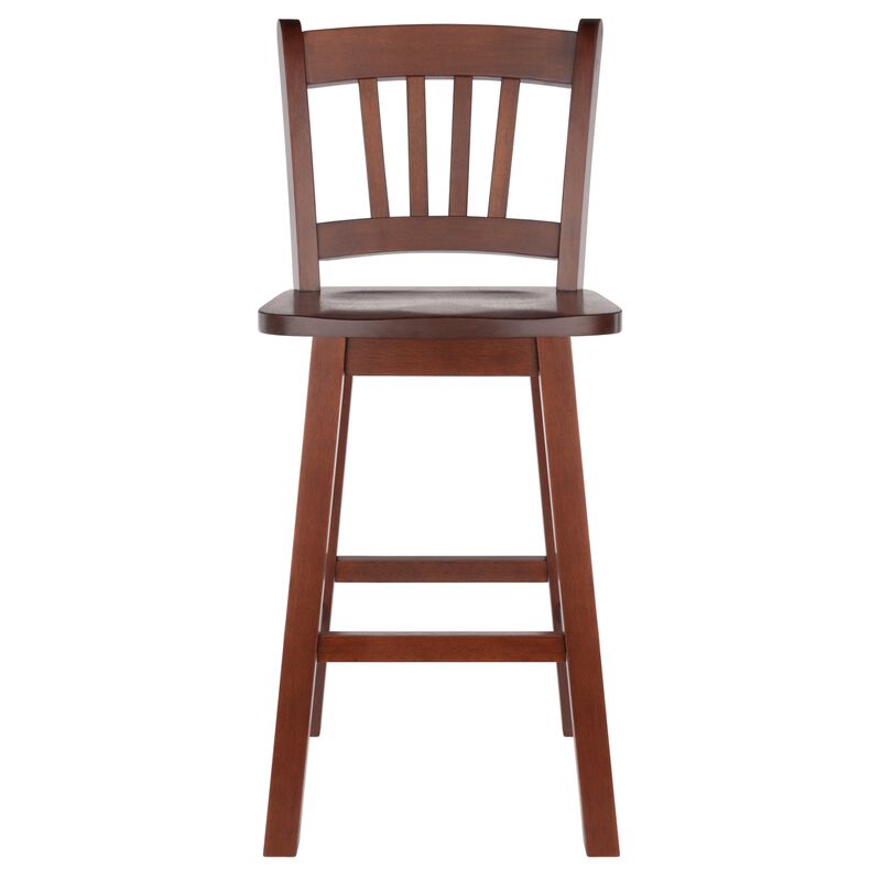 Winsome Wood Fina Swivel Seat Counter Stool - Walnut