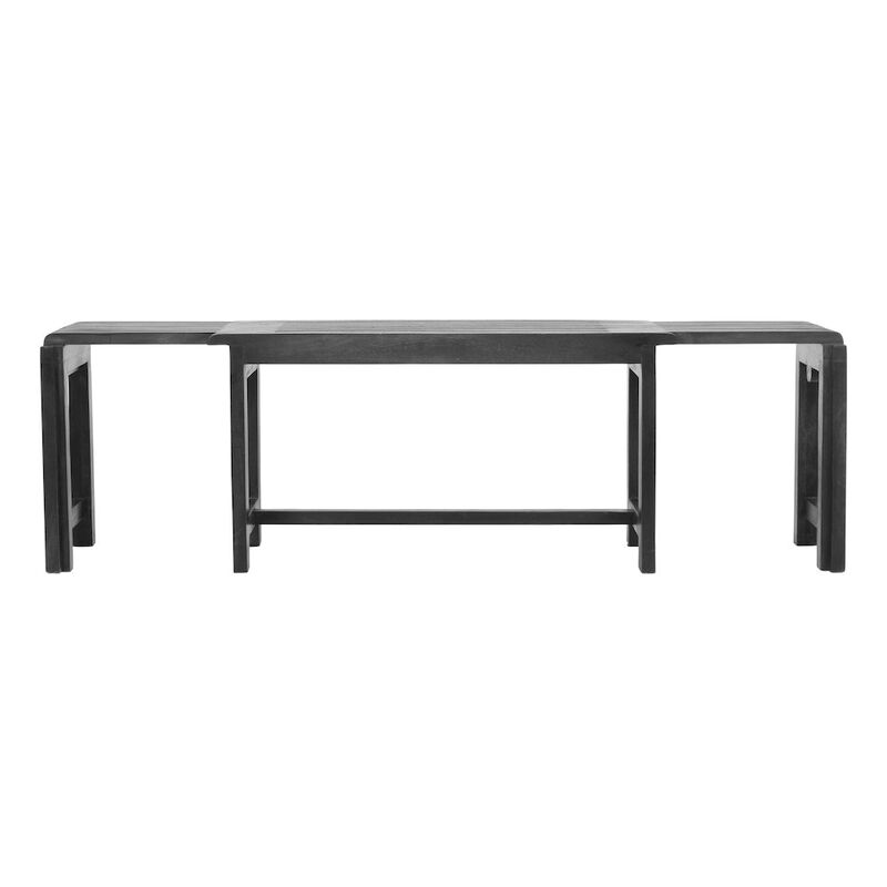 Jofran Bradford Modern Extendable Solid Mango Hardwood Bench