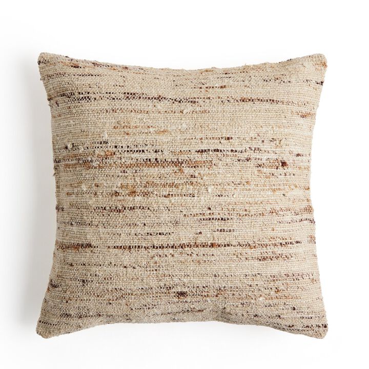 Pemberley Beige Woven Pillow