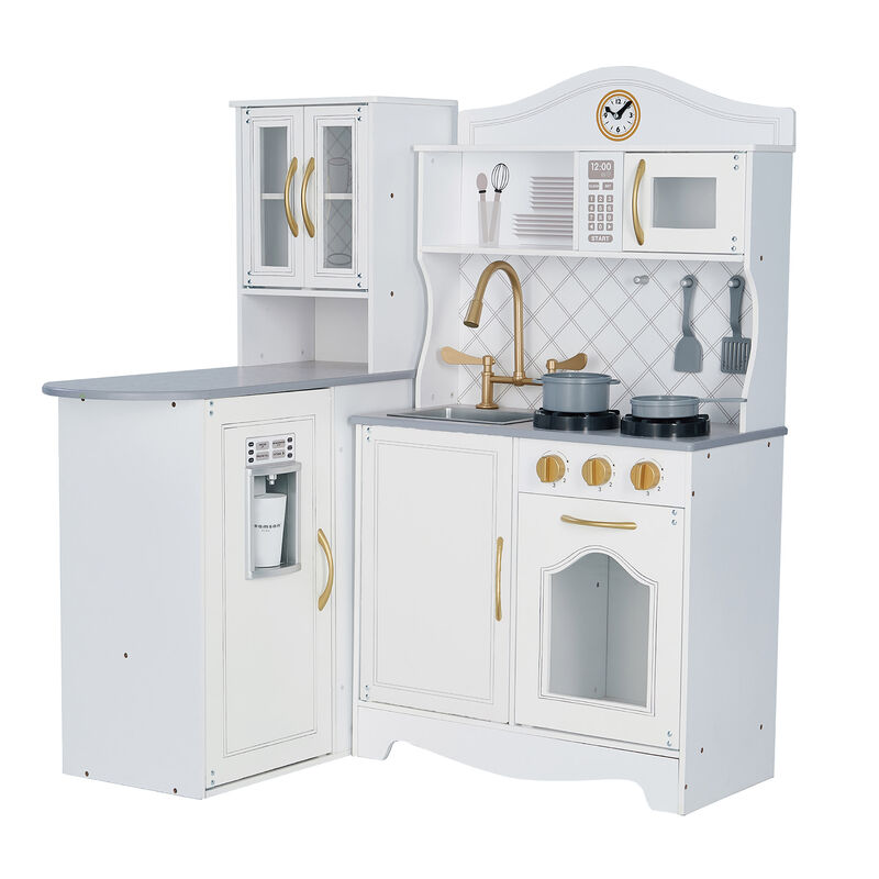Little Chef Upper East Retro Play Kitchen with Effects, White image number 3