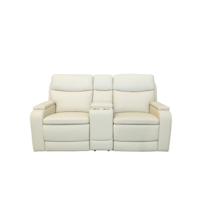 Barcalounger Gunner Console Loveseat Recliner Power Recline, Power Head Rests