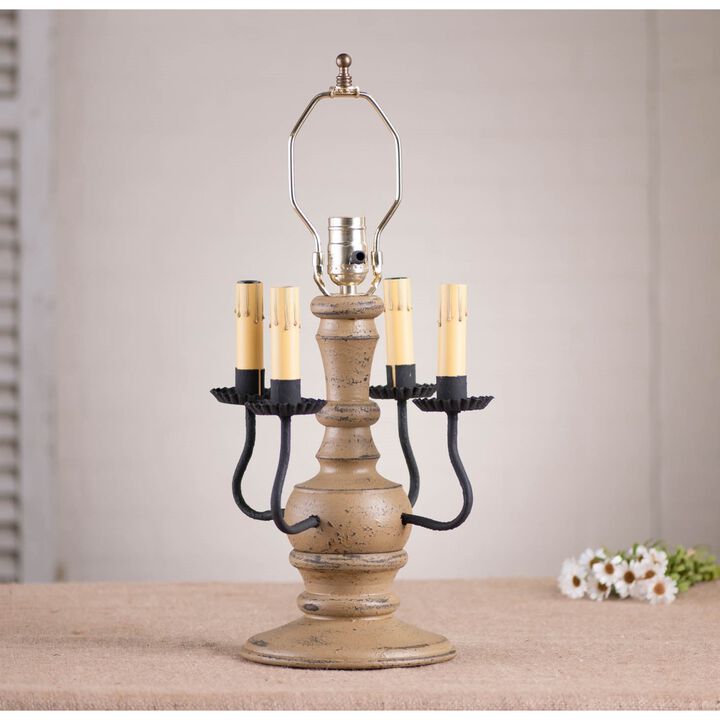 Cedar Creek Lamp Base In Pearwood
