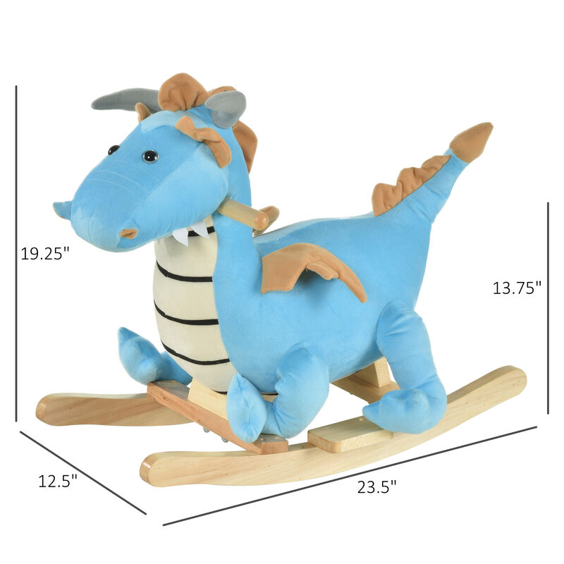 BreeBe Kids Dino Rocking Chair Toy with Sound image number 2