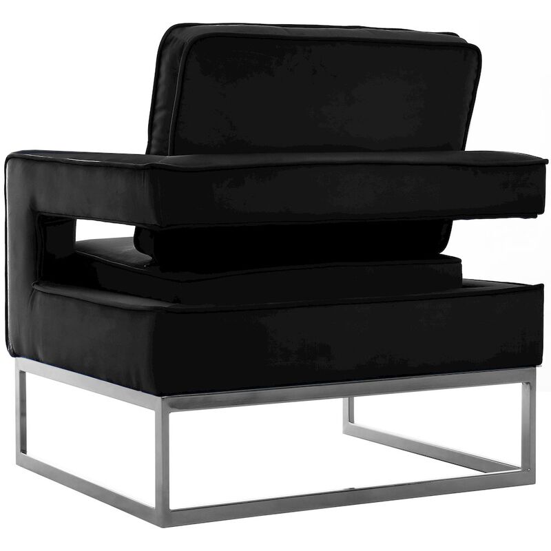 Meridian Furniture Noah Black Velvet Accent Chair