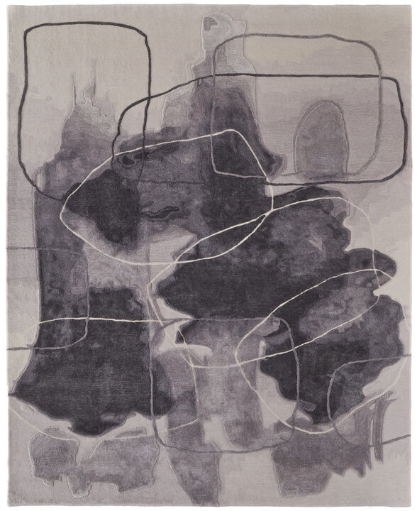 HomeRoots Abstract Hand Tufted Area Rug