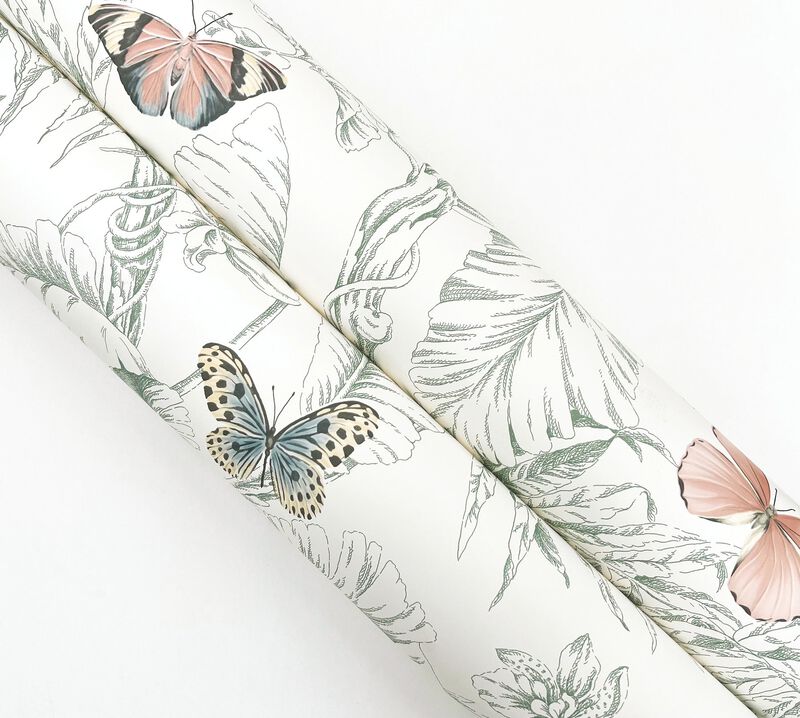 Papillon Blush Wallpaper (Double Roll) image number 6