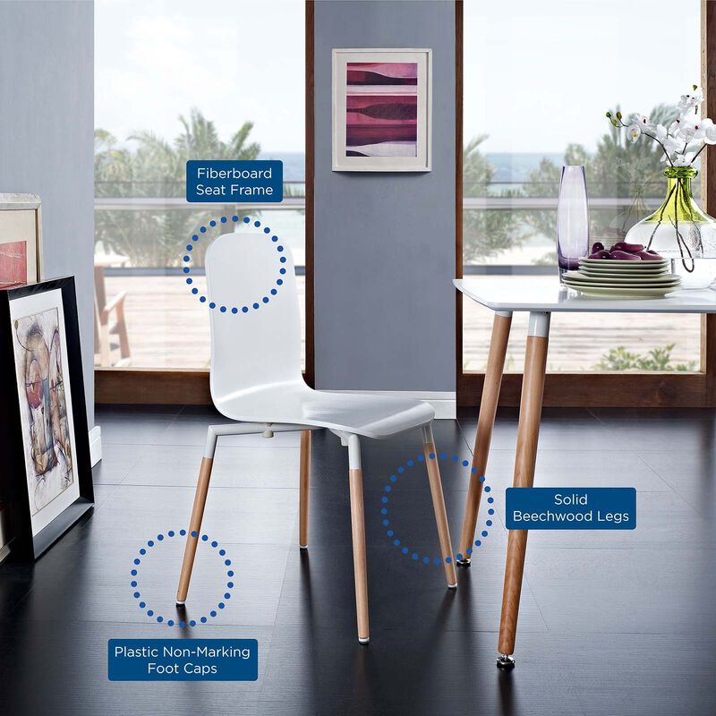 Stack Dining Wood Side Chair image number 3
