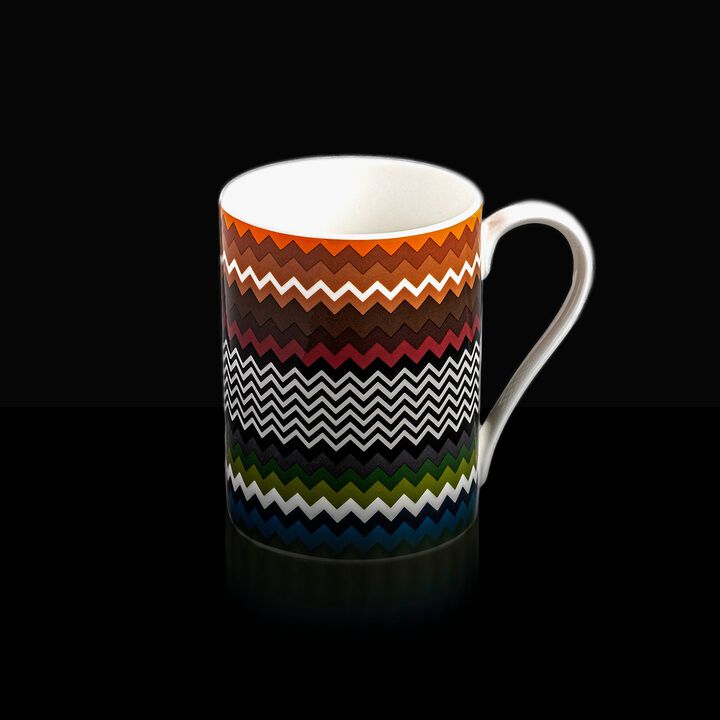 Mug ZIG ZAG FOLIAGE, diam. 3.35", H 3.86"