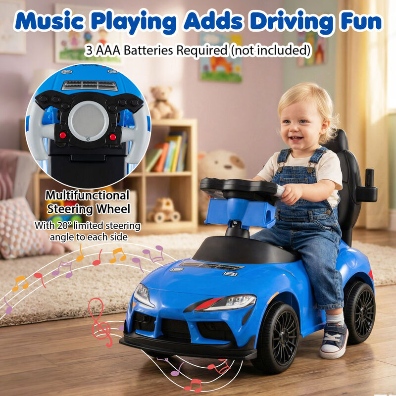 Toddler 3 in 1 Sliding Walking Toy with Foot to Floor Stroller Design image number 4