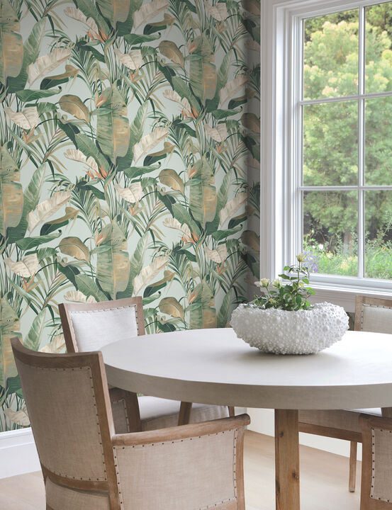 Tropical Spa Cabana Wallpaper