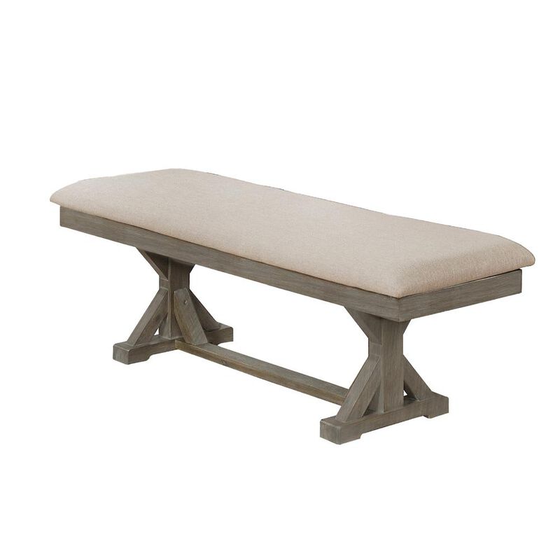 Best Quality Furniture Upholstered Bench, Beige