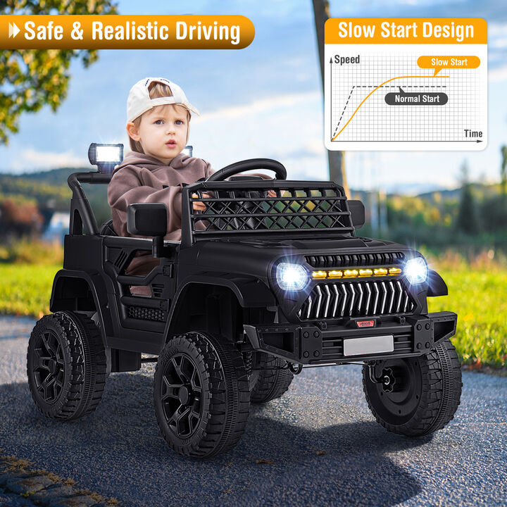Kids 12V Ride On Truck Car with Music Player and Remote Control