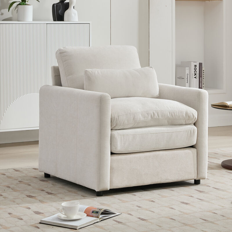 Merax Upholstered Armchair Single Sofa Chair