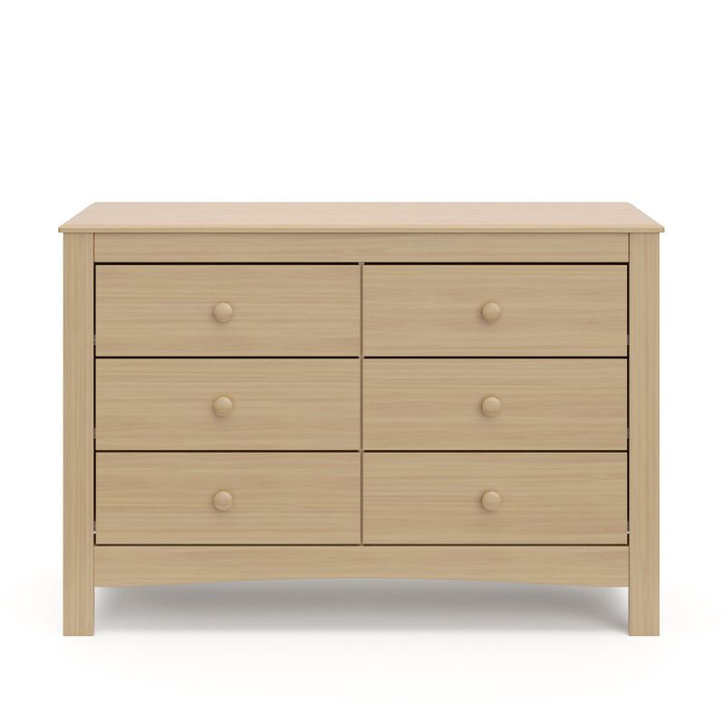 Graco Noah 6 Drawer Double Dresser - Driftwood image number 1