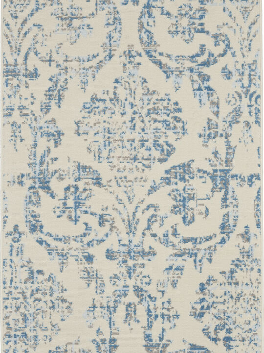 Jubilant JUB09 Ivory/Blue 3' x 5' Rug